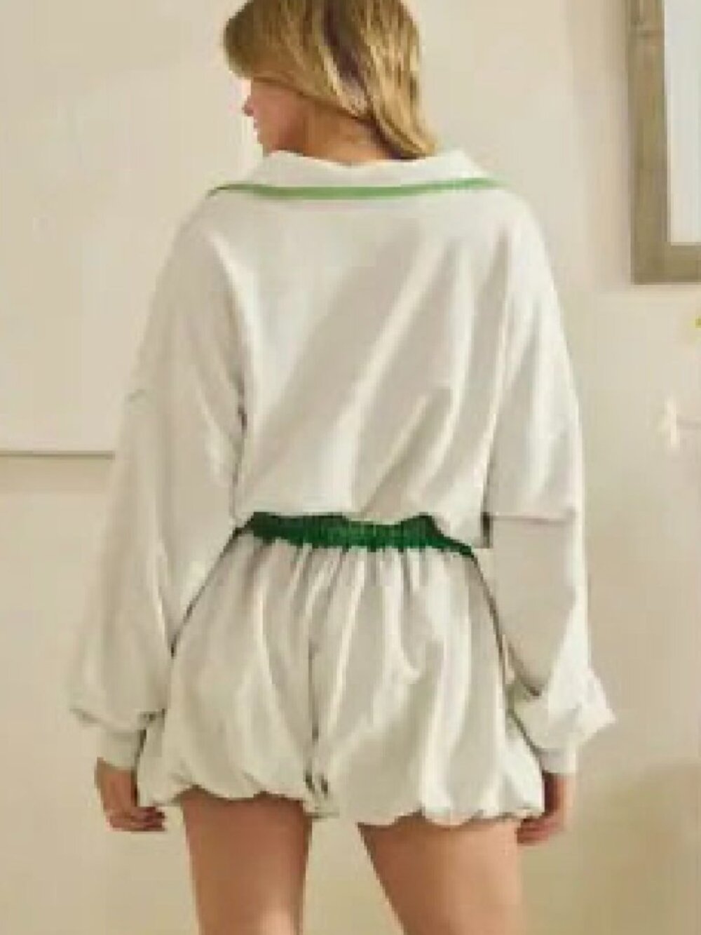 OLI + HALI Washed Henley Romper **NEW** - Picture 2 of 2